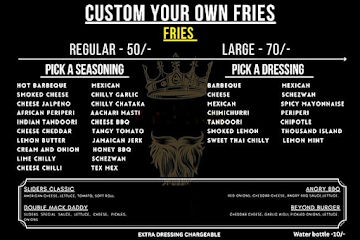 Mr.Fries menu 