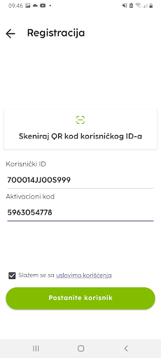 Screenshot NLB Smart POS Crna Gora