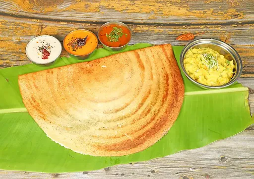 Open Butter Masala Dosa