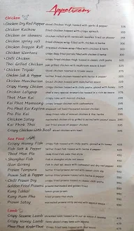 Oriental Fusion menu 2