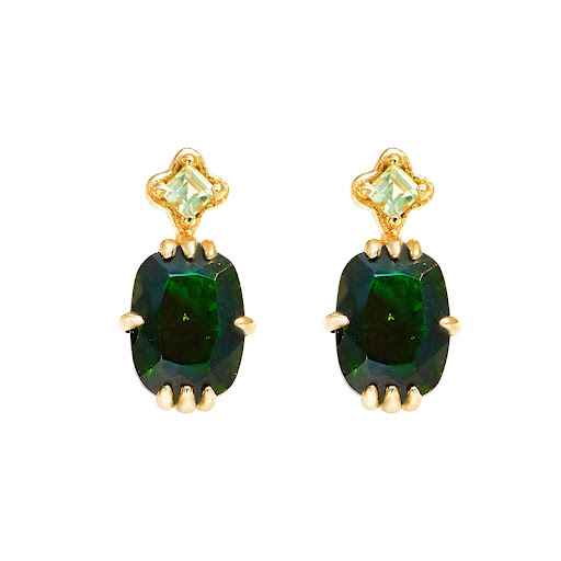 Title 2, Luxury Ring Green Sandstone Peridot Handpiece G...
