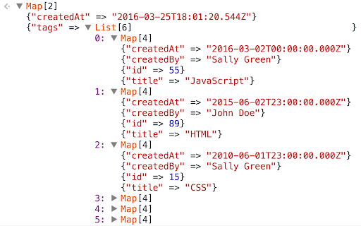 Immutable.js Object Formatter