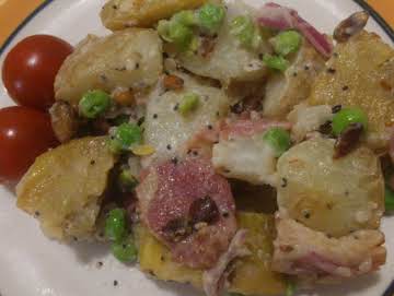 Kumera, Potato & Bacon Salad