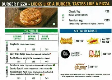 Domino's Pizza menu 