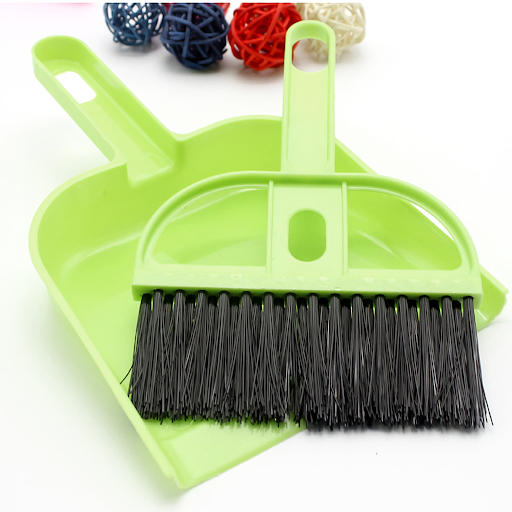 POPETPOP Mini Dustpan and Brush Set Small Cage Cleaner for Guinea Pigs Cats Hedgehogs Hamsters Chinchillas Rabbits Repti