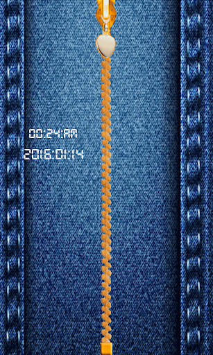 Jeans Zipper Screen Lock