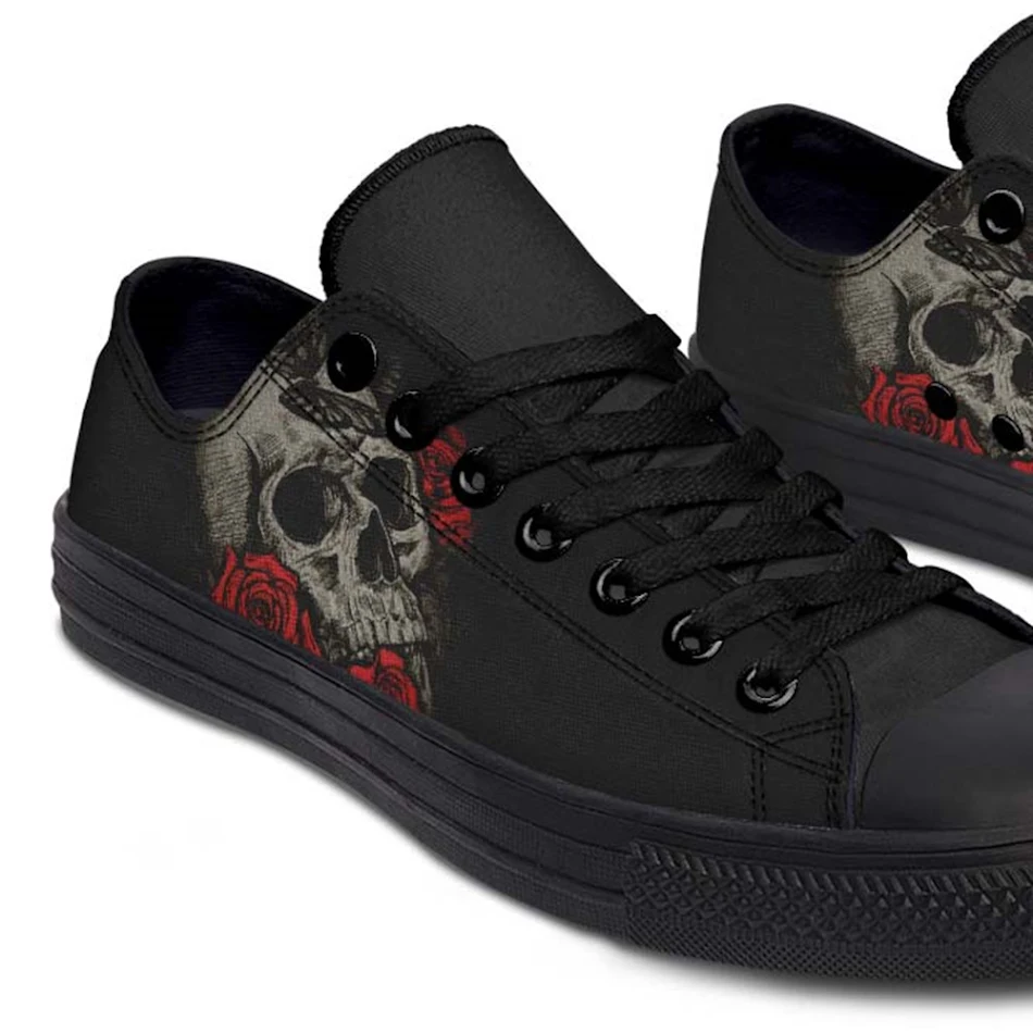 Modieuze lage canvas schoenen voor koppels met print, comfortabel en stijlvol. Ideaal voor dagelijks gebruik en om samen te stralen.
