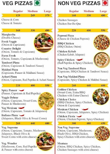 Chacha Ka Pizza menu 