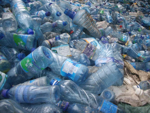 Plastic bottles assembled for recycling in Mombasa.photo Elkana Jacob