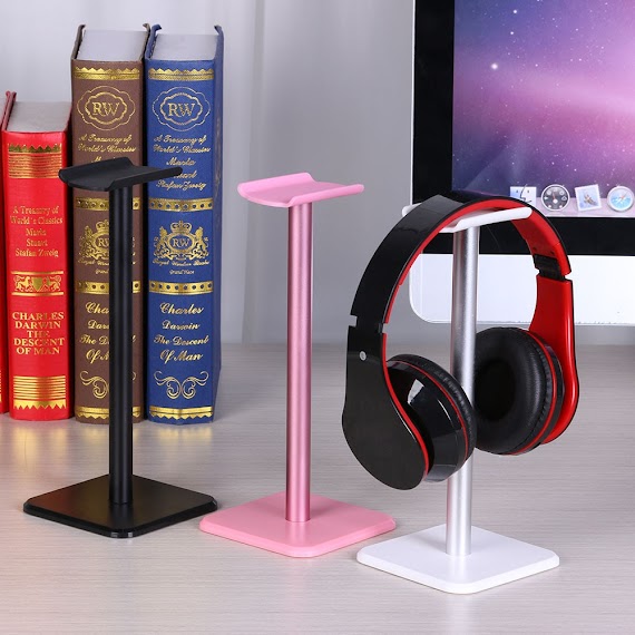 Headphone Stand - Giá Treo Kiêm Giá Đỡ Tai Nghe Thân Nhôm Chân Đế Hình Vuông Chắc Chắn