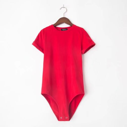 Title 8, Round neck short sleeve slim bodysuit