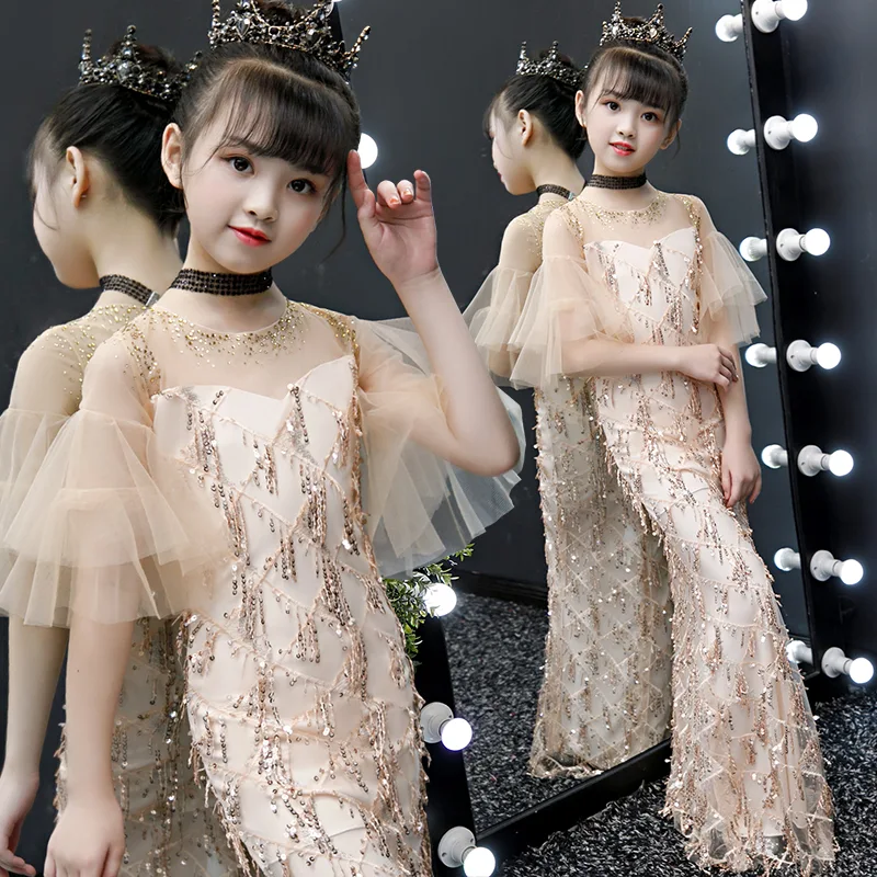 Title 5, Vestido de princesa para niña, desfile de moda,...