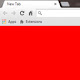 Empty New Tab Page - Red