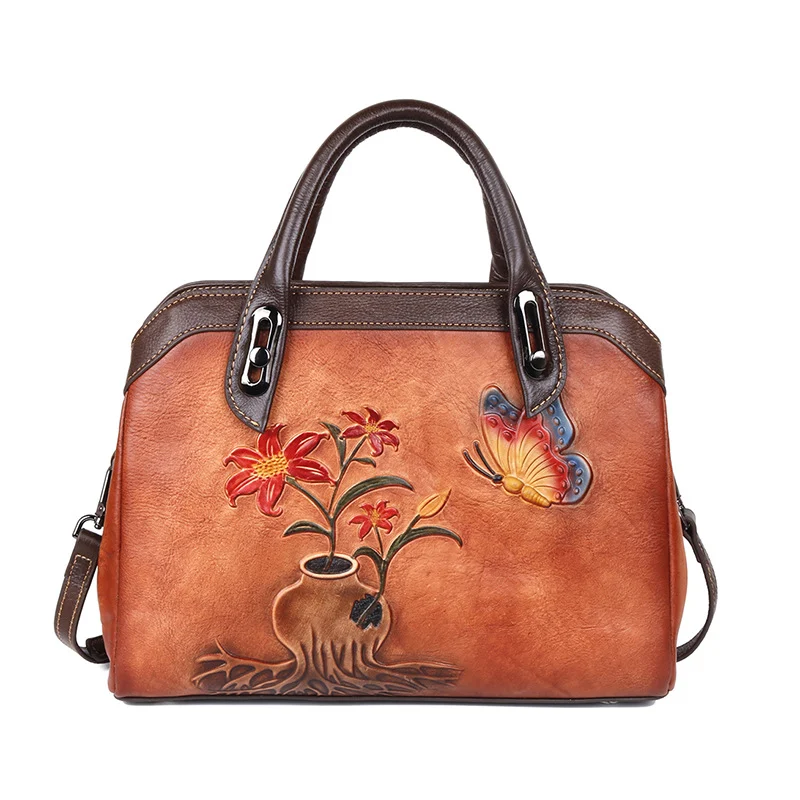 Chinese vintage bloemenhandtas, elegant en praktisch. Uniek design, perfect voor dagelijks gebruik of speciale gelegenheden. Voegt een vleugje stijl toe.
