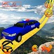 US Police Limousine Car Rope Stunt Racing Game