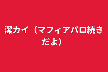 潔カイ（マフィアパロ続きだよ）