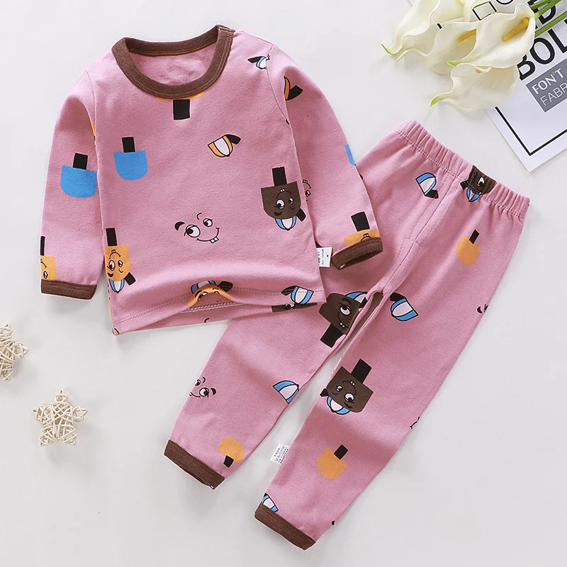 Katoenen kinderondergoed set Herfstkleding Broeken Comfortabele en ademende kleding voor kinderen, ideaal voor de herfst, zacht en duurzaam.