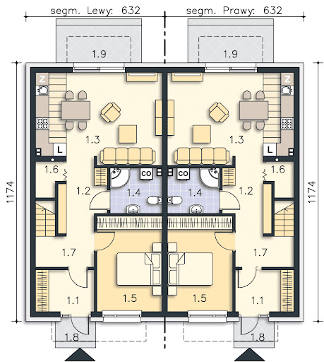 Segowia LMBL46 - Rzut parteru