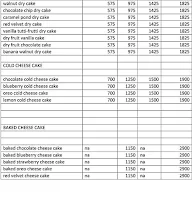 Bake My Cake menu 3