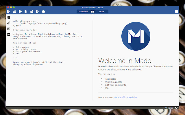 Mado chrome extension