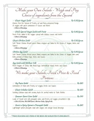 The Salad Studio menu 5