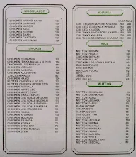 Rehmania Restaurant menu 1