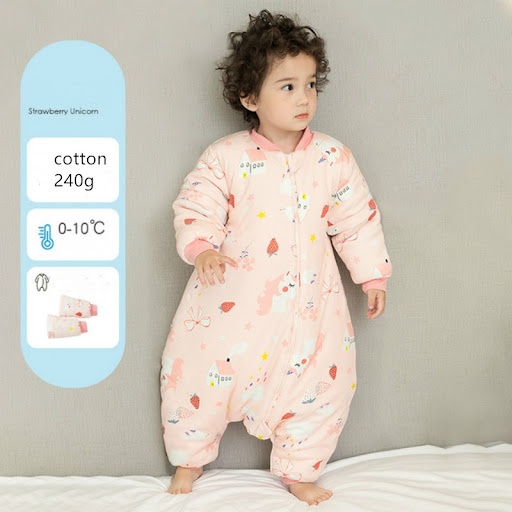 Title 11, Baby autumn and winter one-piece pajamas Soft a...