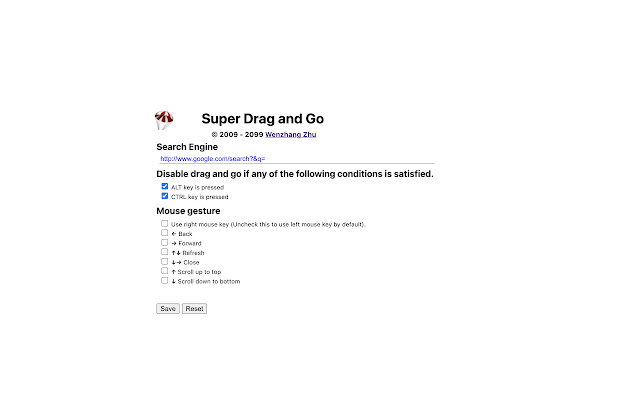 Super Drag and Go chrome extension