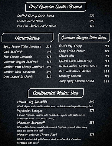 Mukti Cafe & Kitchen menu 