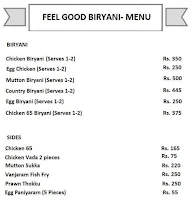 Feel Good Biryani menu 2