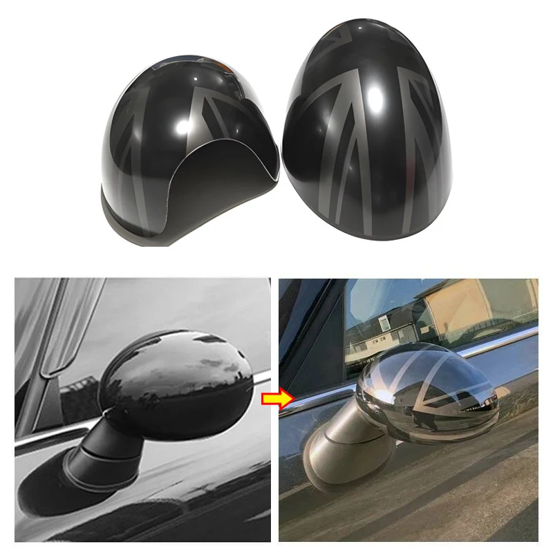 Title 4, Simple Car Rearview Mirror Cover Exterior Decor...