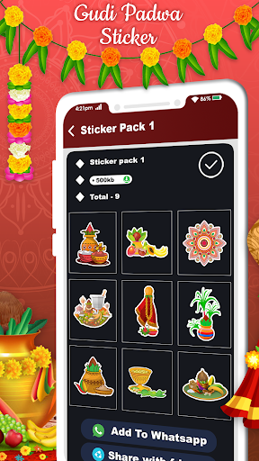 Gudi Padwa Stickers For Whatsapp