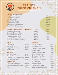 Franks Fried Chicken menu 1