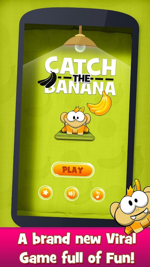 Android application Catch the Banana - Rope Monkey screenshort