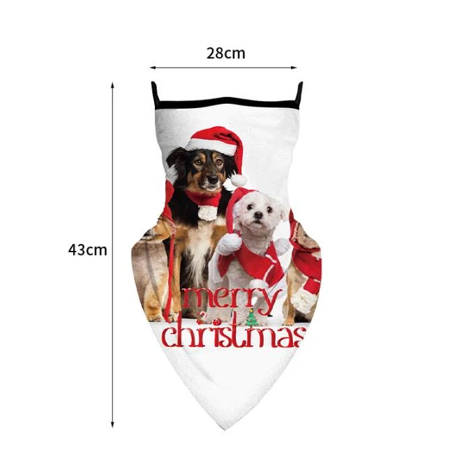 Title 1, Digitale kerstprint driehoekige sjaal om op te ...