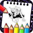 App herunterladen Hero spider coloring book Installieren Sie Neueste APK Downloader