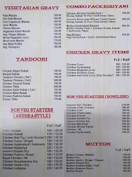 Cauvery Hyderabadi Biryani menu 2