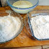 Thumbnail For Preparing 2 Bowls With Flour And 1 Bowl With Egg Mixture.