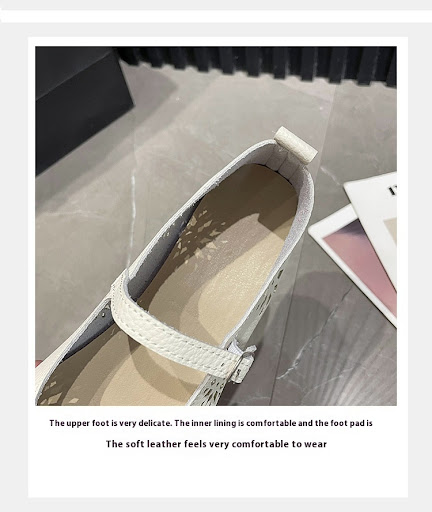 Title 13, Hole Shoes with Buckle, Hollowed Leisure Flat O...