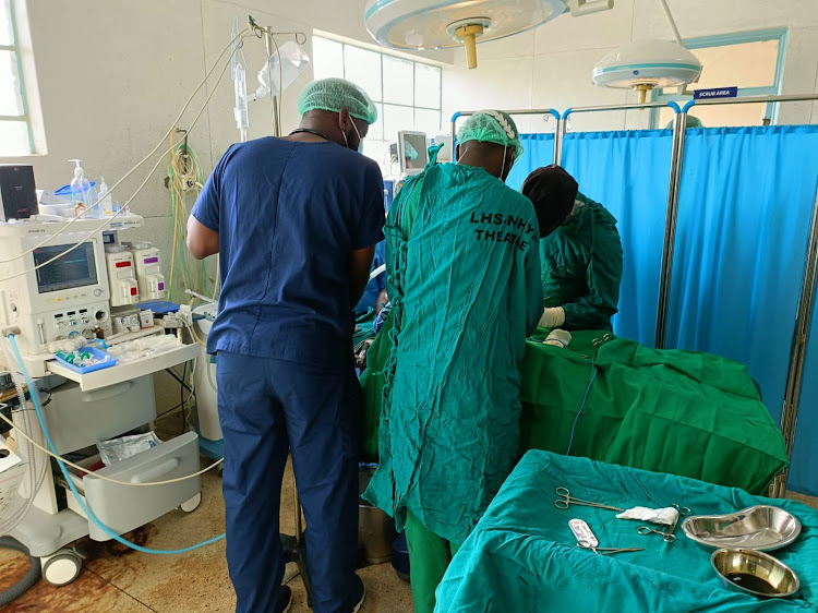 Laikipia Health Services in Nyahururu with the Kenya Association of Urological Surgeons at a Urology camp on February 21