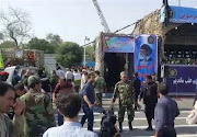 A general view of the attack during the military parade in Ahvaz, Iran, on September 22 2018. 