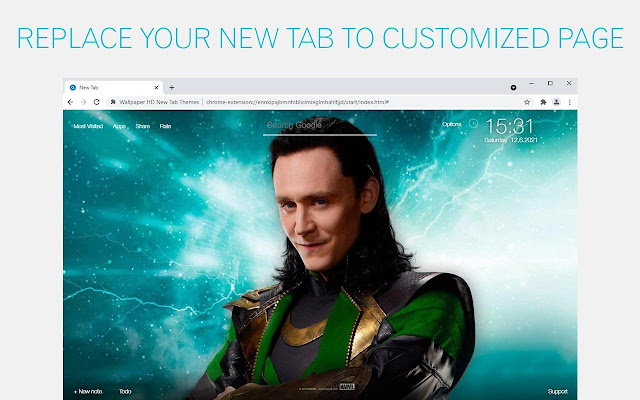 Marvel Loki Wallpaper HD Avengers Loki Custom New Tab - HD Wallpapers &  Backgrounds