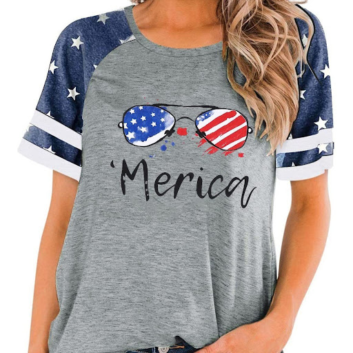 Title 5, 3D Print Womens Street Short-sleeved Sports T-...