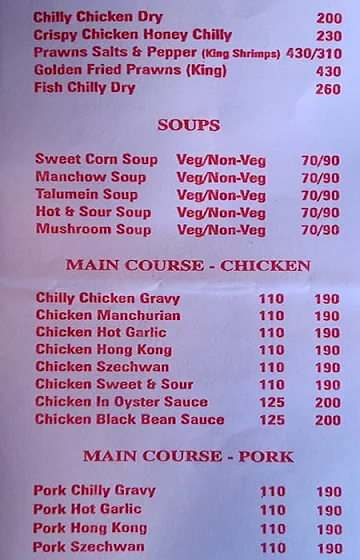 Momos House menu 