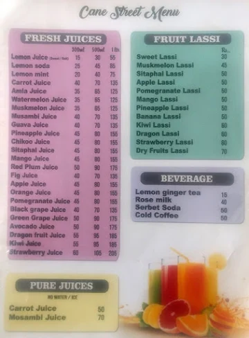 Amul IceCream menu 