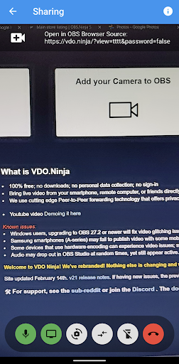 Screenshot VDO.Ninja