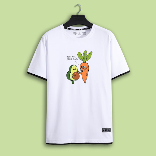 Title 7, Fashionable Simple Fun Avocado Print Simple T-s...