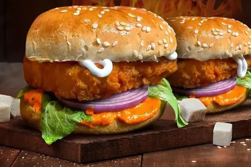 Chesse Paneer Patty Burger