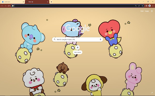 BT21 Browser Theme chrome extension