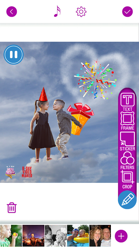 Happy Birthday Video Maker With Song And Photosのおすすめ画像2